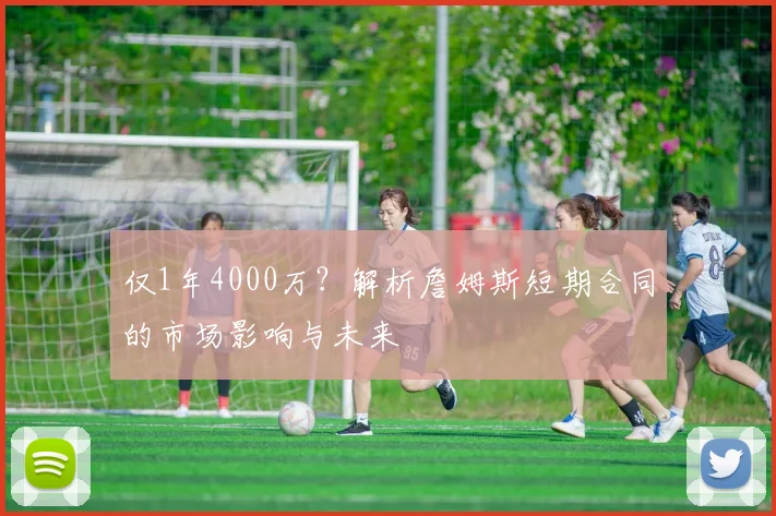 仅1年4000万？解析詹姆斯短期合同的市场影响与未来